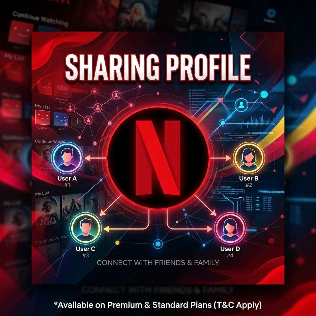 Netflix 1 Bulan – 1 Profil Sharing